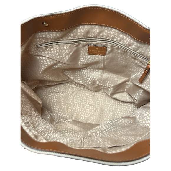 Kate Spade Oak Island Canvas Tote With Leather A66 - Picture 7 of 10